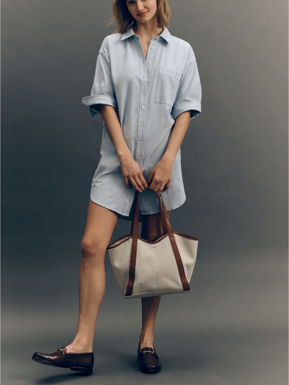 NWT Maeve Mabel short sleeve shirt dress XS